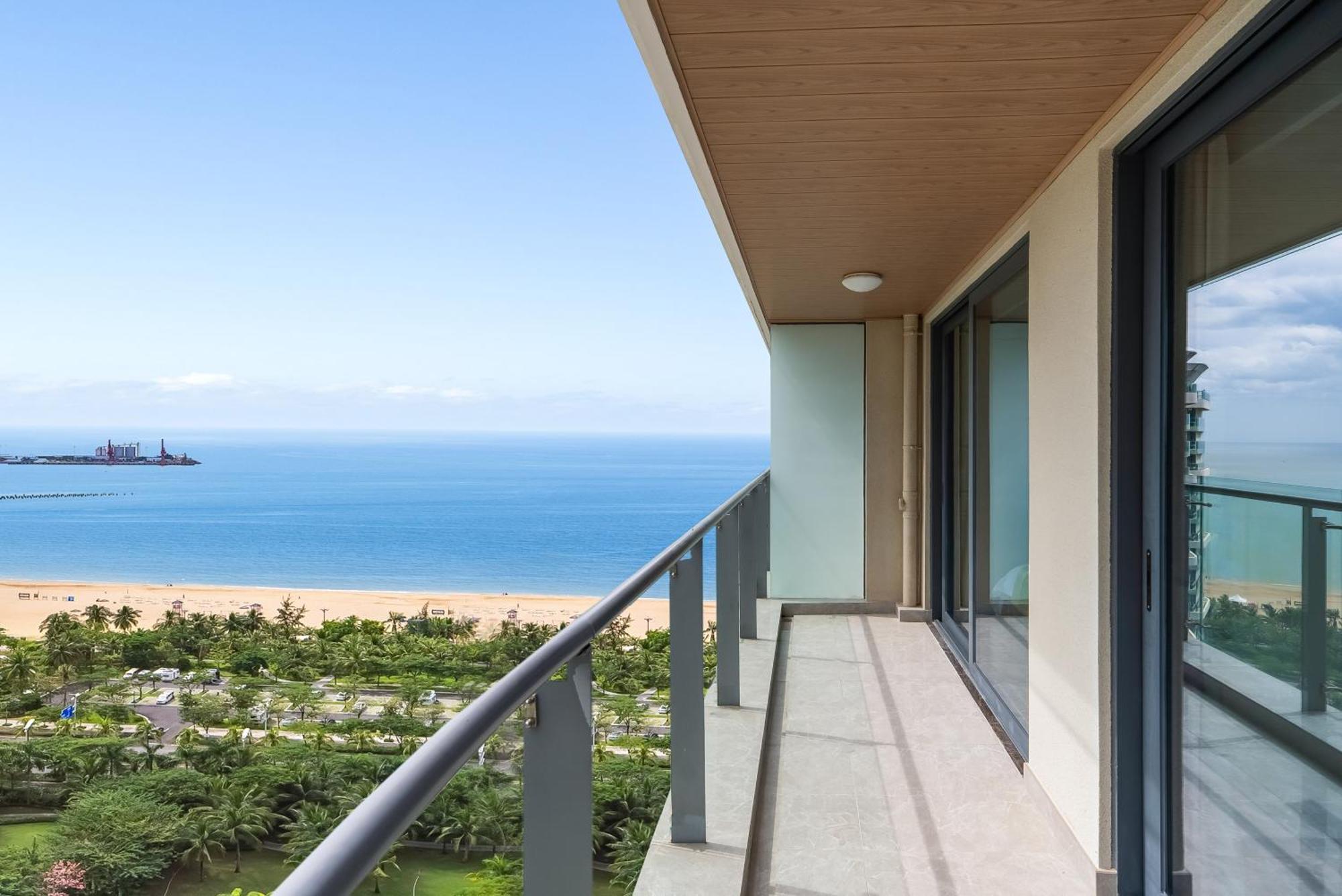 Puhai Sea View Apt By Hailan Tour At Sanya Yazhou Bay#Only 100 Meters To Beach And Sea Swimming Area Exterior foto