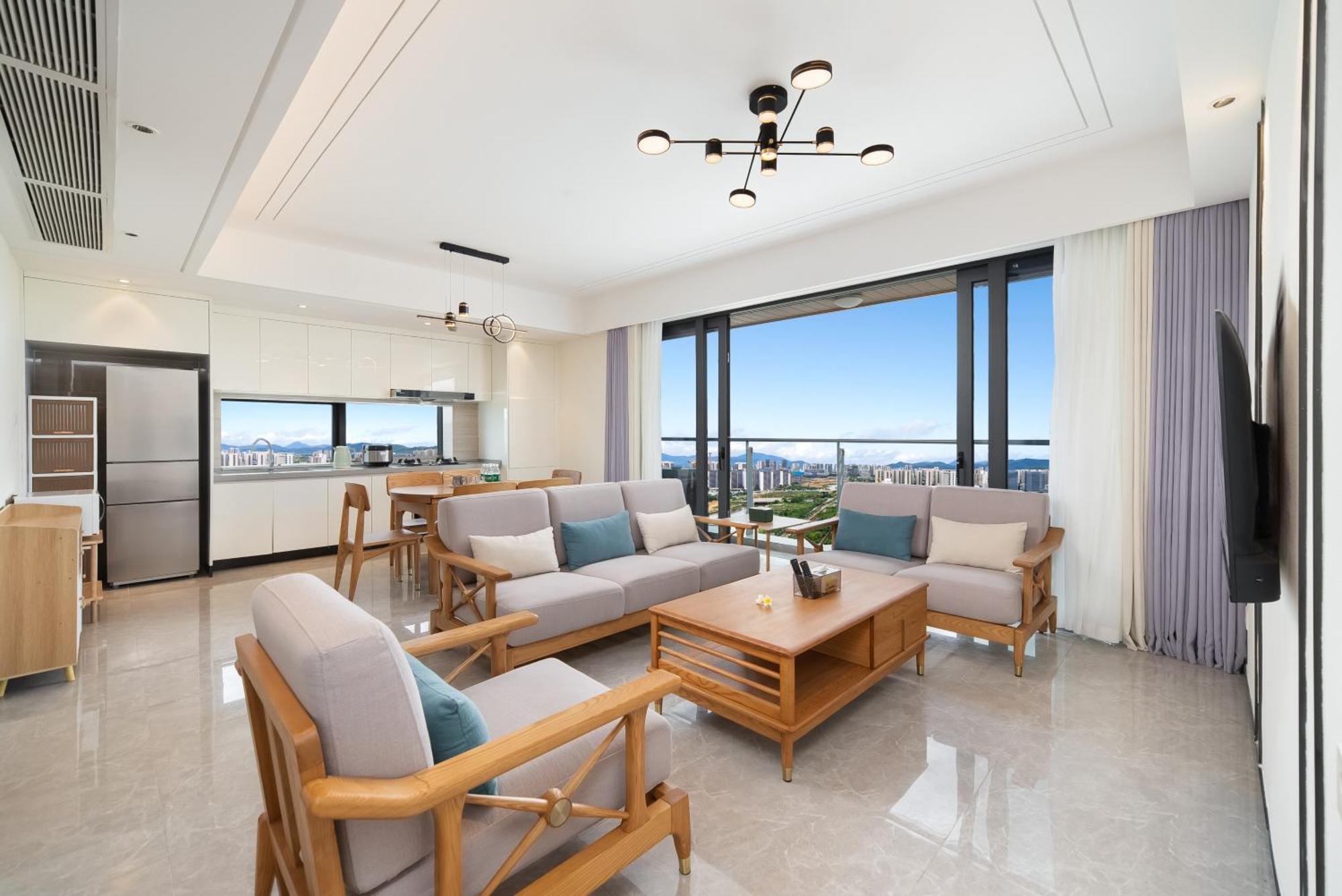 Puhai Sea View Apt By Hailan Tour At Sanya Yazhou Bay#Only 100 Meters To Beach And Sea Swimming Area Exterior foto